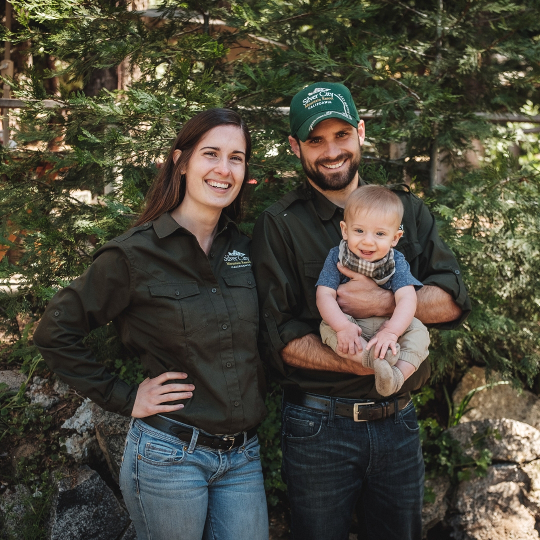 Owners and their child at silver city resort