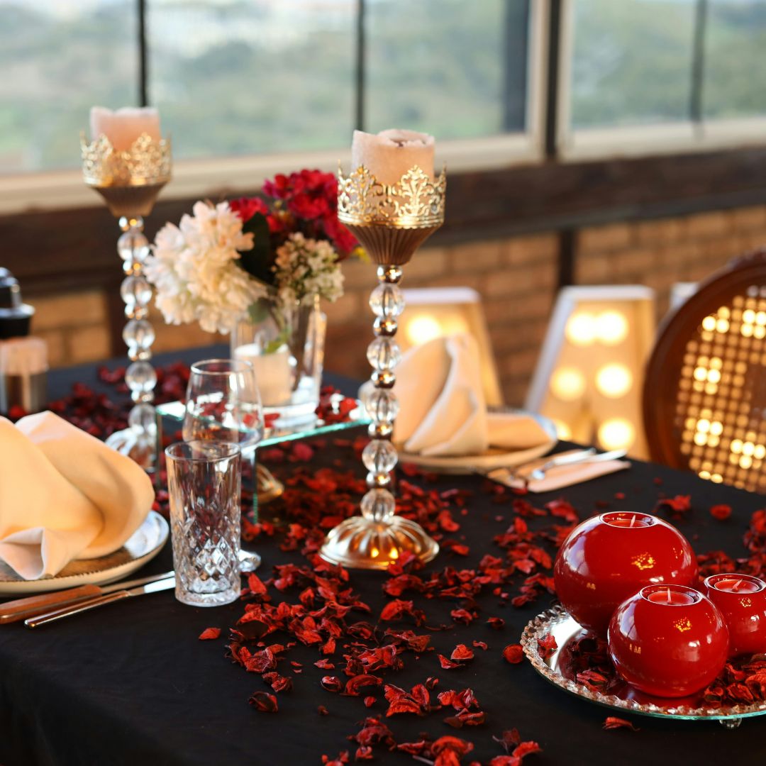 candle-lit dinner
