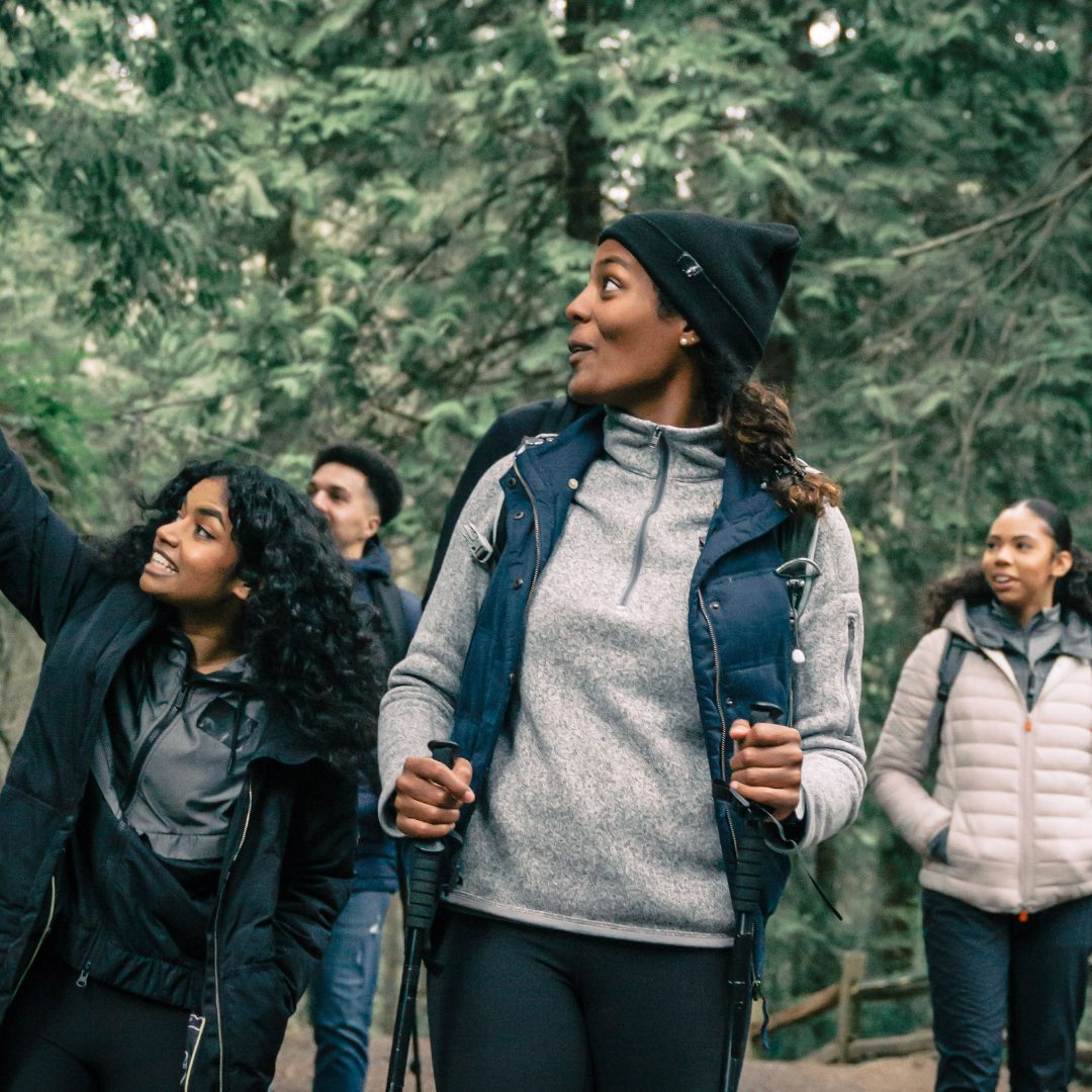 img of a family on a hike